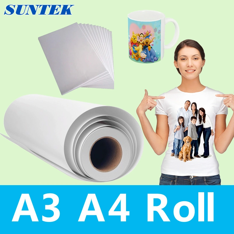 100GSM A4 A3 Roll T-Shirt Sublimation Heat Transfer Sublimation Paper
