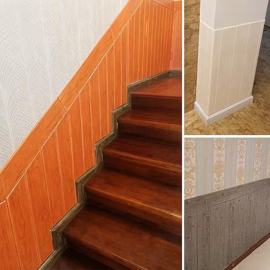 Dado Waterproof Washable Easy Clean Children Protection Wood Design Light Weight DIY 3D Foam Wall Sticker Wall Paper