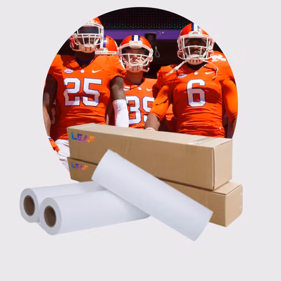 Leaf Factory Price and Heat Sticky Transfer Printing Sublimation Paper on Fabric